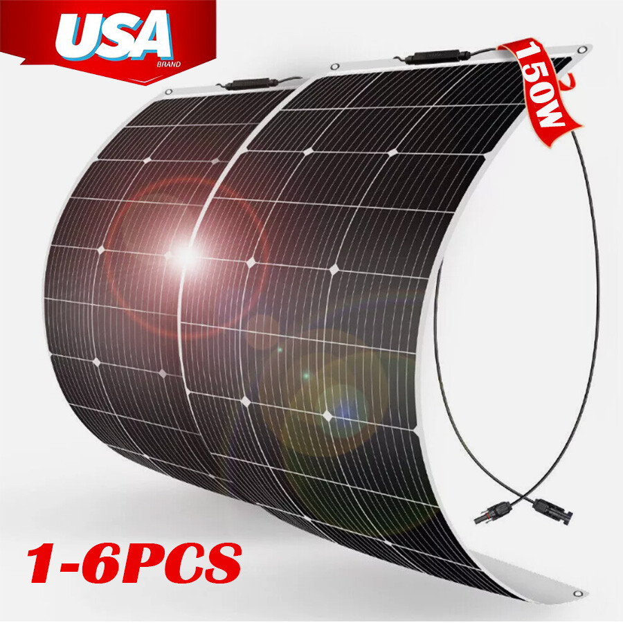 150W 300W 900W Solar Panel Kit Solar Power Generator 100A Home 110V Grid System