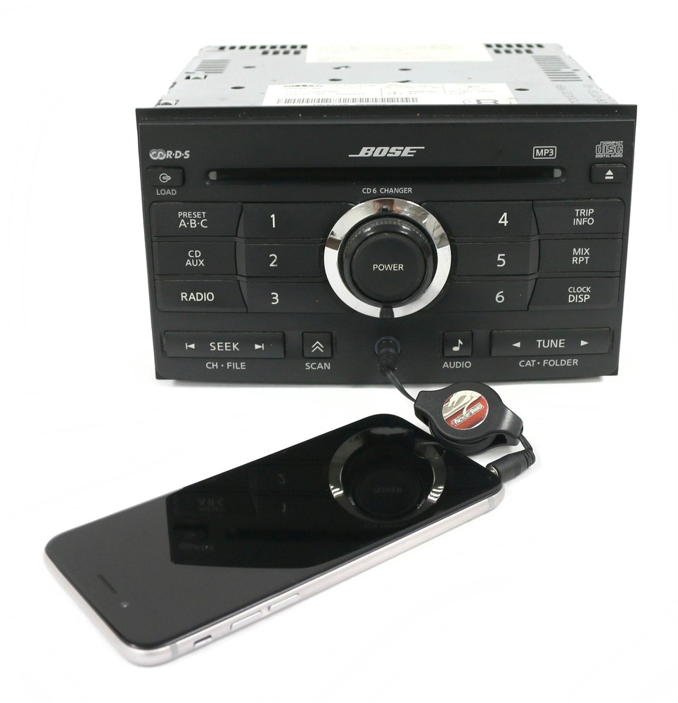 2008 Nissan Maxima AM FM 6-Disc CD Player with Aux Input 28185ZE50B