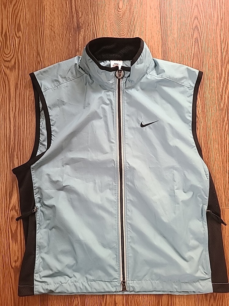 Vtg 90's Nike Running Vest Single Swoosh Nylon/Mesh Sz-Med(mens) Mint Condition