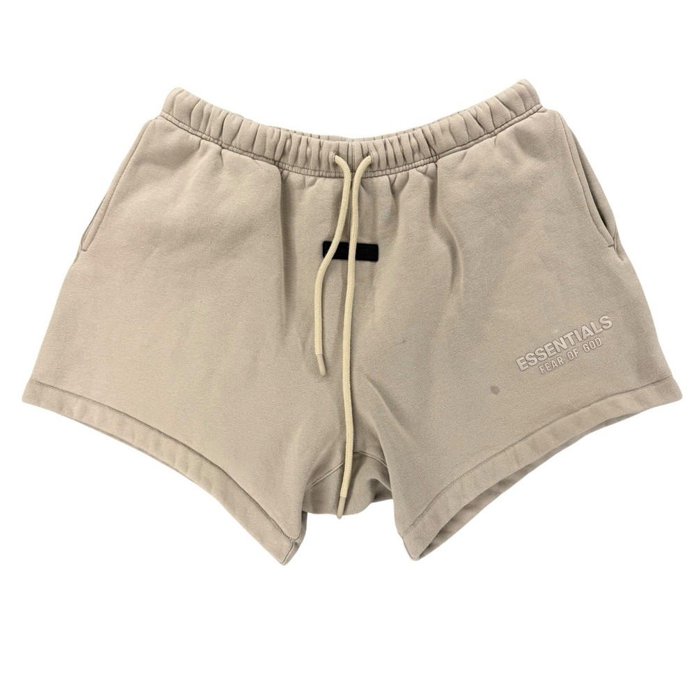 Fear Of God Essentials Fleece Sweat Shorts Beige Size M 6