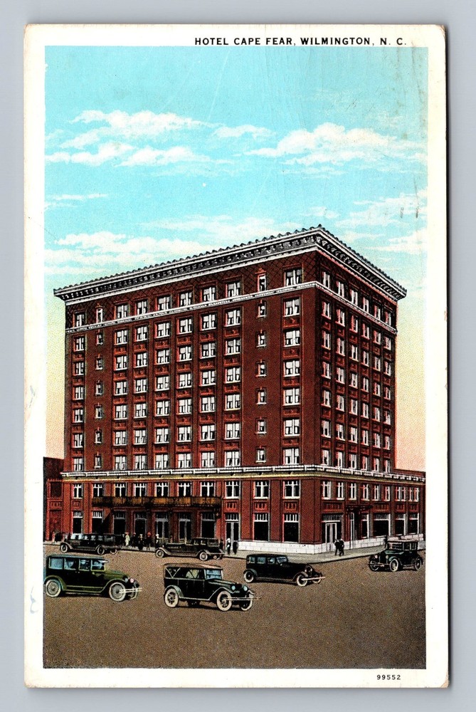 Wilmington NC-North Carolina Hotel Cape Fear Vintage c1936 Postcard Standard PC
