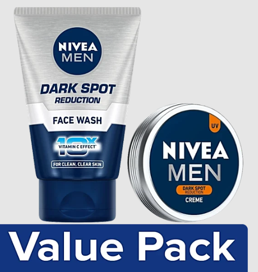 NIVEA MEN Dark Spot Reduction Face Wash 50g & Creme 30ml Combo