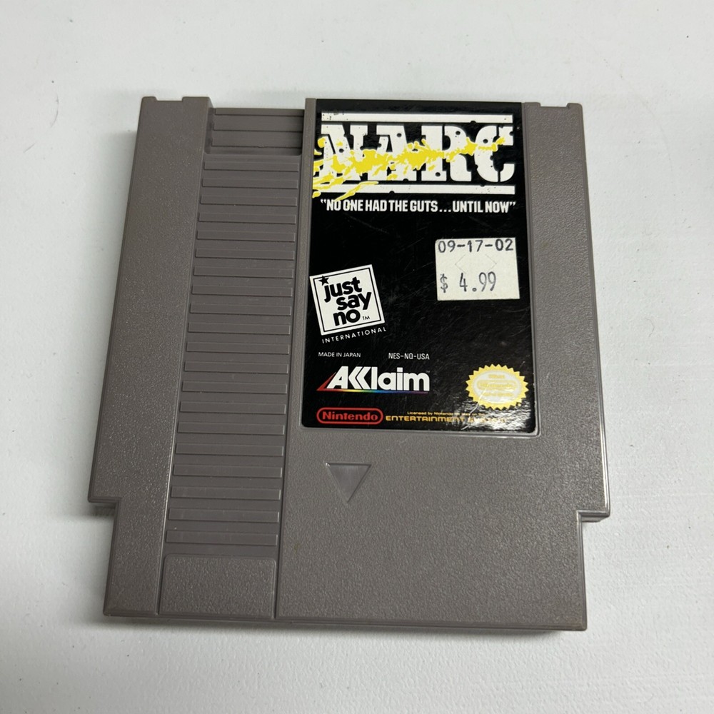 NARC NES Original Nintendo Game Cartridge Only, Good Condition, Tested Works