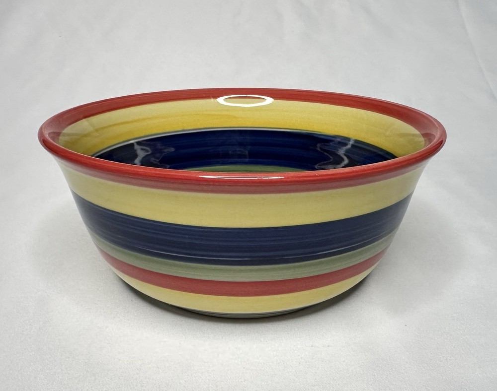 Tabletops Unlimited Swirl Multicolor Cereal Bowl 6 1/2”