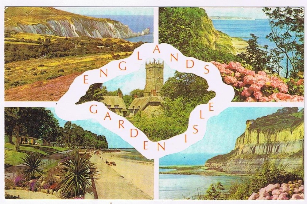 Postcard The Old Village Shanklin Isle Of Wight UK England's Garden Isle Multi
