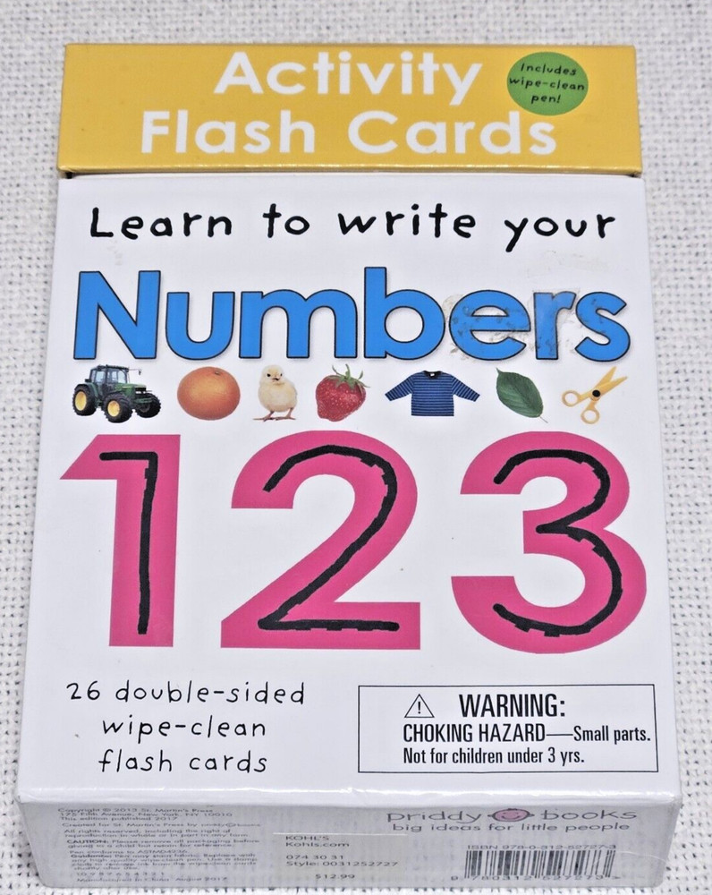 Roger Priddy Priddy Books Learn To Write Your Numbers (Cards)