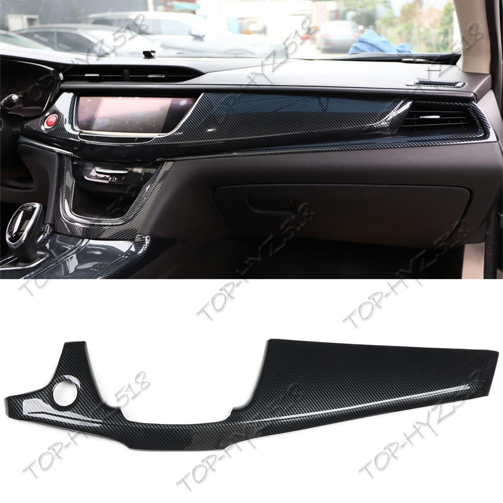 ABS Carbon Fiber Style Center Console Trim for Cadillac XT5 2017-2024-image