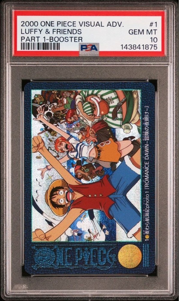 PSA10 2000 Luffy & Friends Foil One Piece Visual Adventure #1 Bandai Carddass
