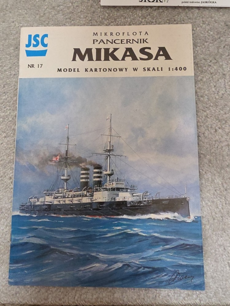 Vintage JSC 1:400 Kartonowy W SKALI Paper Model NR 17 Mikasa