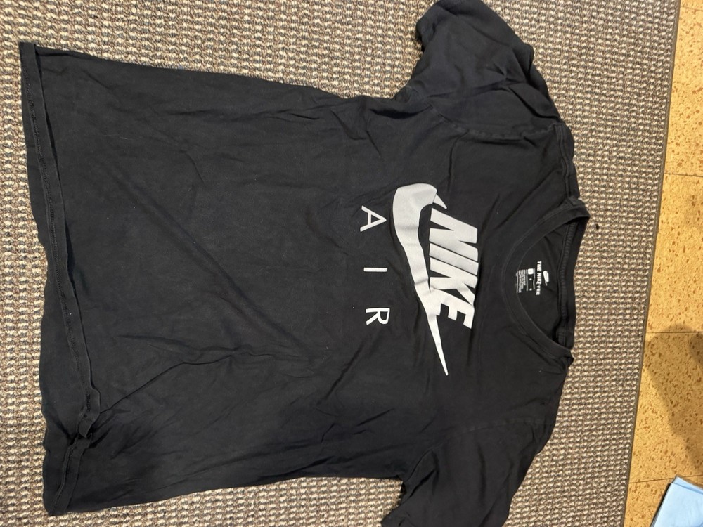 Nike Air Black Men's Graphic Logo Crew Neck Short Sleeve T-Shirt Size M