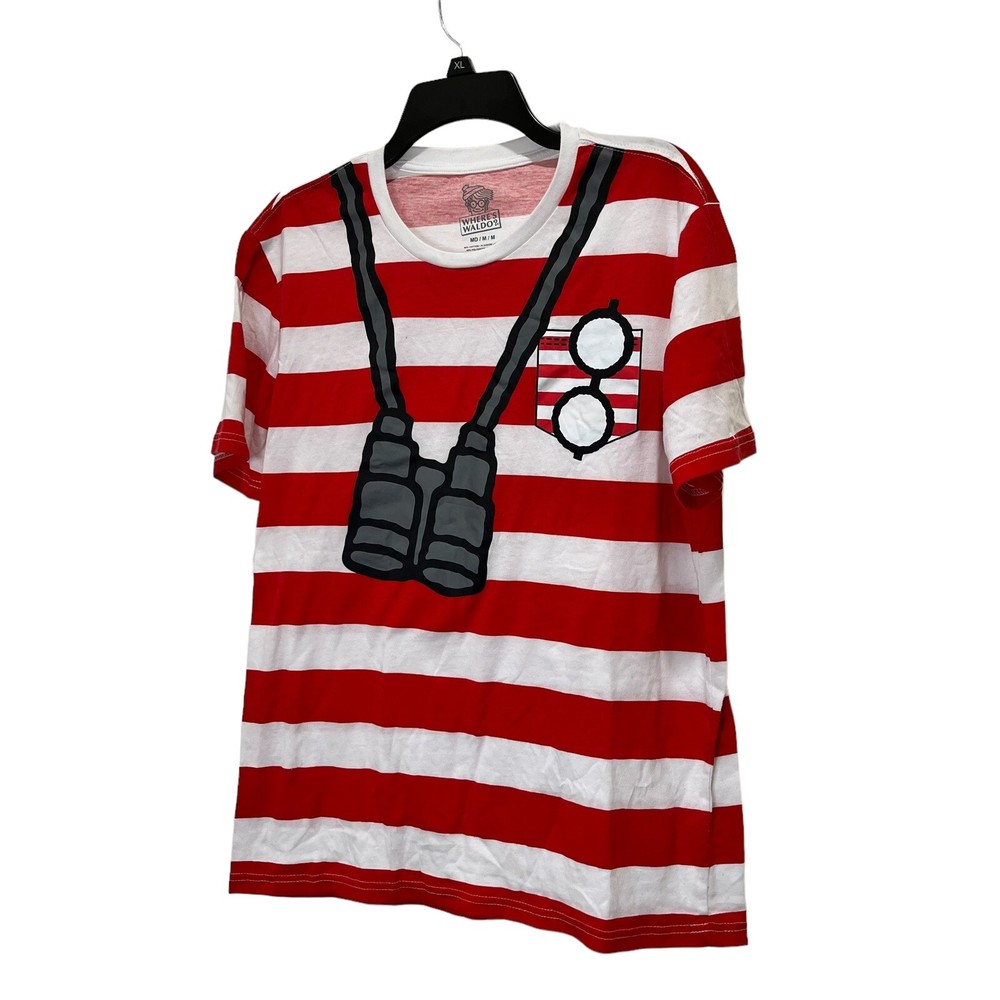 Where’s Waldo Shirt Halloween Costume Adult Size Medium
