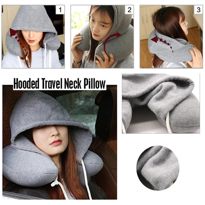 Travel Neck Pillow for Neck, Head and Chin (Soft and Comfortable...