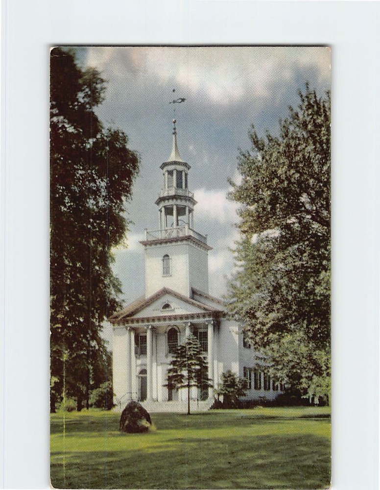 Postcard Congregational Church Tallmadge Ohio USA