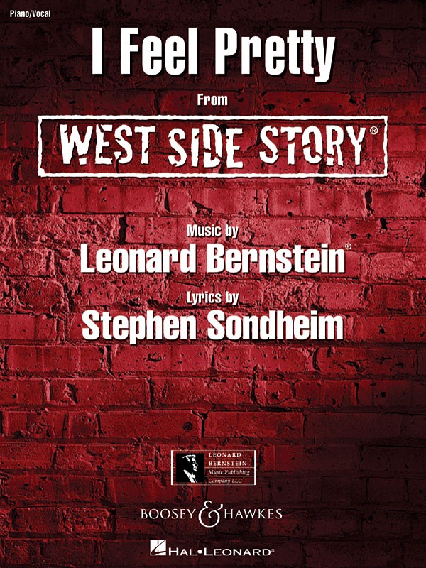 I Feel Pretty Song West Side Story Musical for Piano Vocal Sheet Music Lyrics