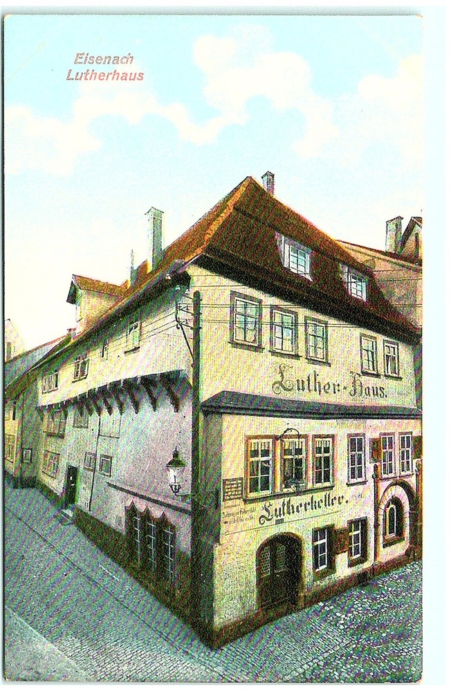 S04-4920, Eisenach, Lutherhaus, Antique Postcard
