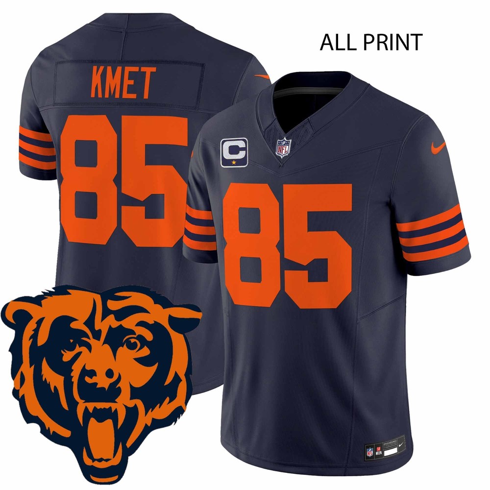 Chicago Bears #85 Cole Kmet Jersey - Fully Printed and Ready for Game Day