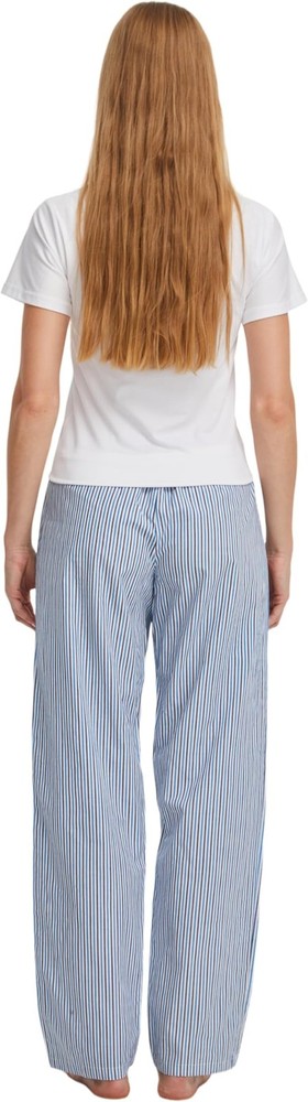 CYZ Women's 100% Cotton Woven Poplin Sleep Pajama Pants, F24010, Large