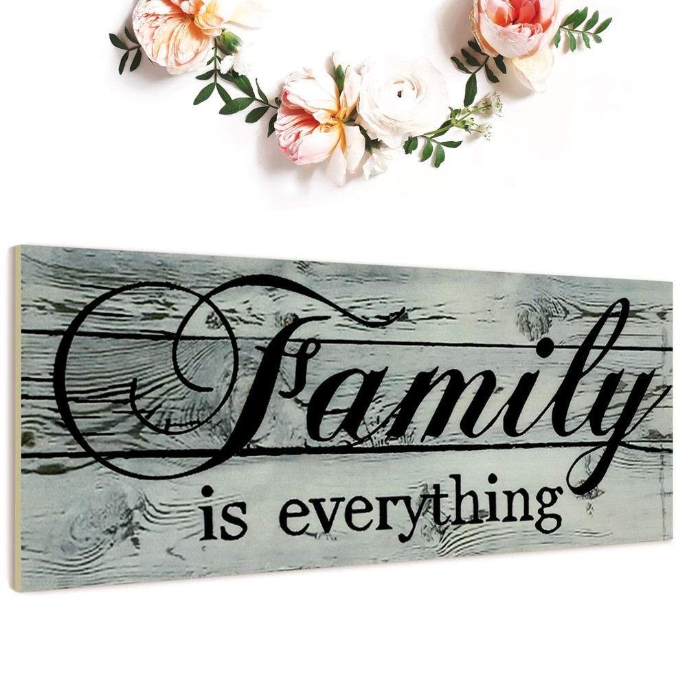Family Sign Wall Decor Family Is Everything Sign Blessing Wood Sign Rustic Fa...