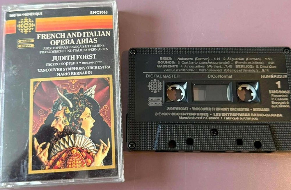 Judith Forst - French and Italian Operas Arias Cassette Tape VG+ C14