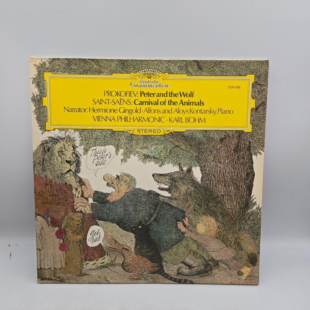 Prokofiev Peter And The Wolf Saint-Saens Carnival Vienna Bohm 1975 DG 2530 588