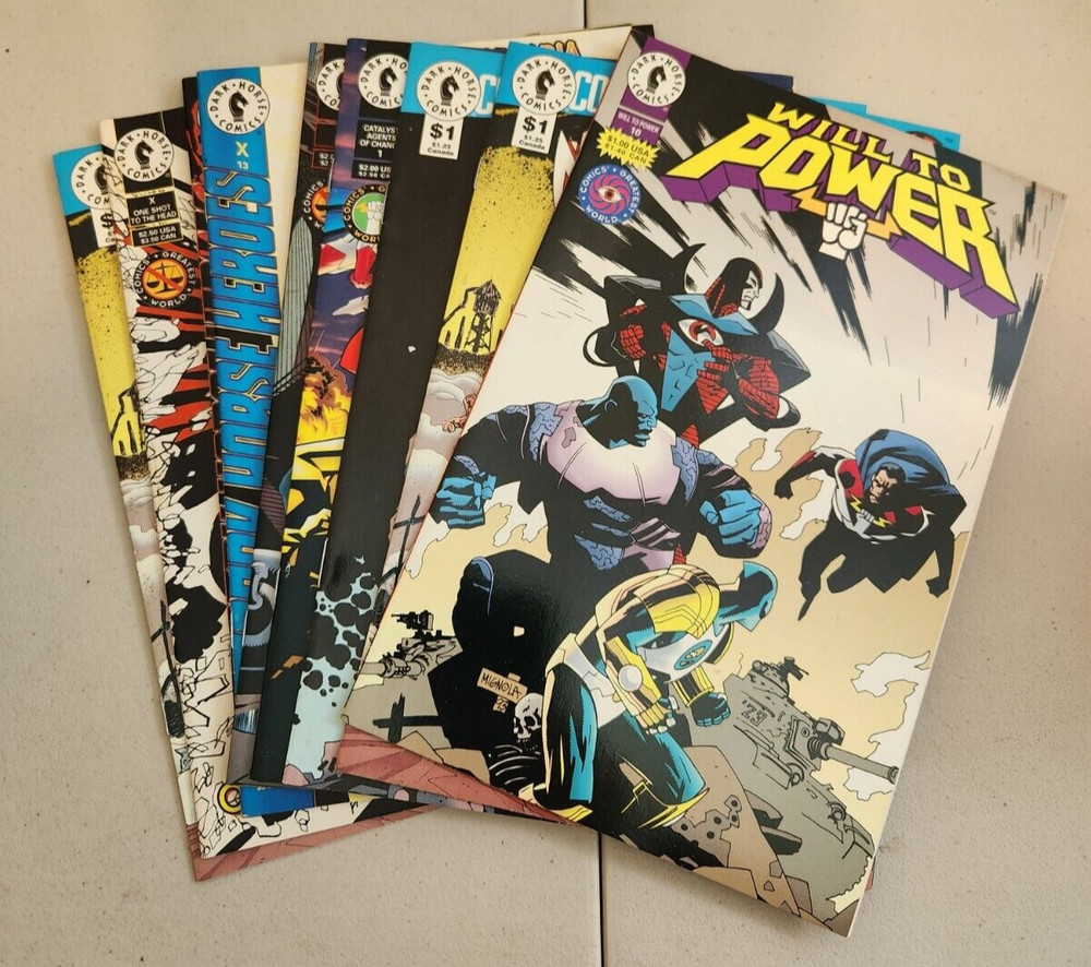 Lot of 9 Dark Horse Comics Greatest World X Motorhead Catalyst Machine Will to