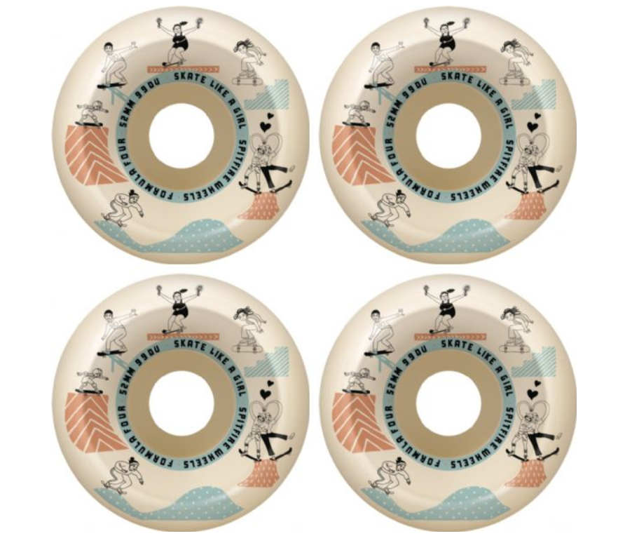 Spitfire Conical Full SLAG Sessions Wheels Set Natural 52mm 99a