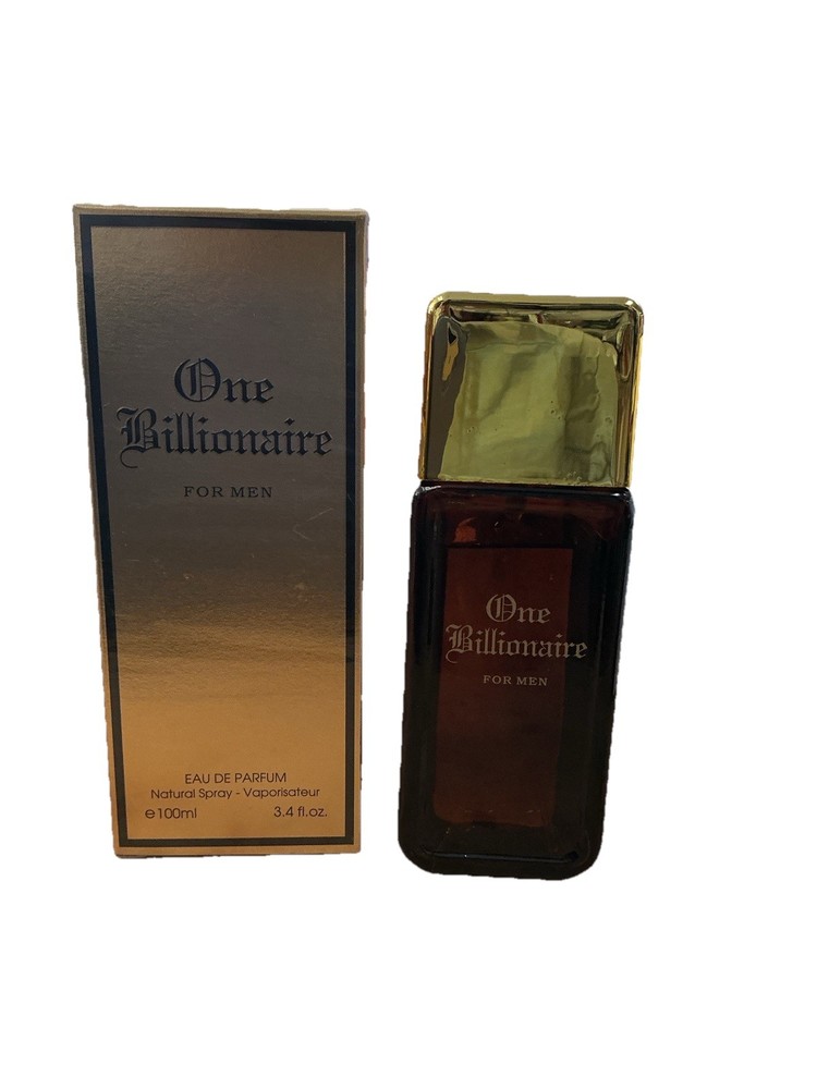 One Billionaire Men's Cologne Eau de Parfum Natural Spray 3.4Fl. Oz.
