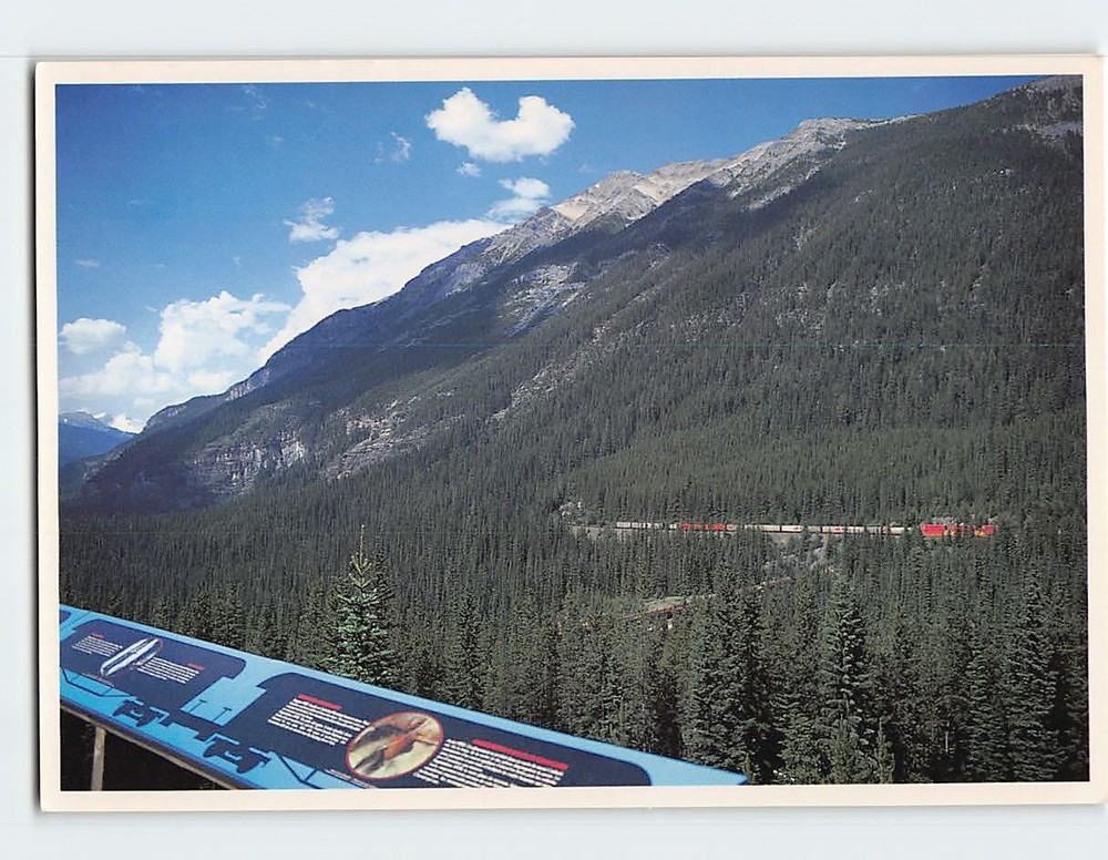 Postcard The Spiral Tunnels Yoho National Park The Canadian Rockies Canada