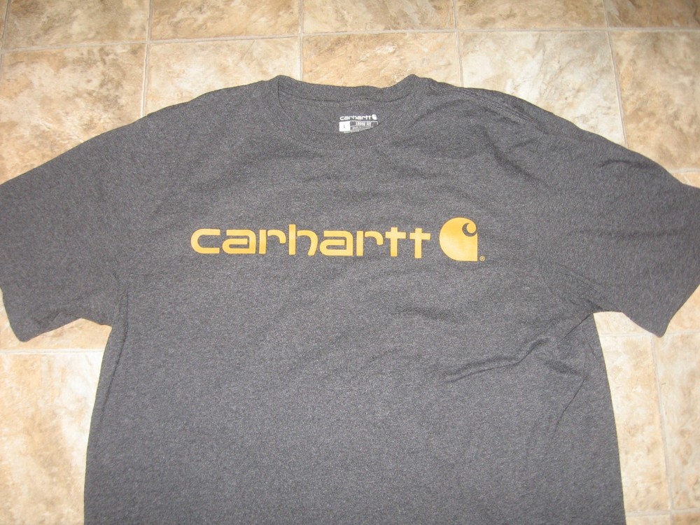 Carhartt Short Sleeve Charcoal T-Shirt Size Men's Large