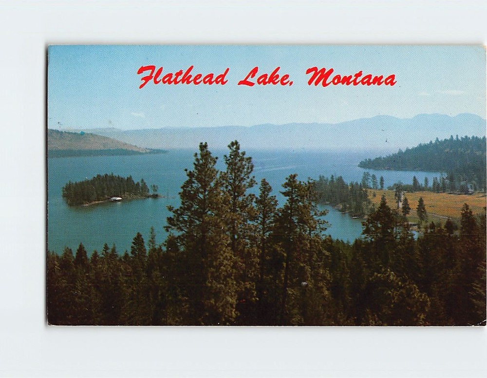Postcard Flathead Lake Montana USA