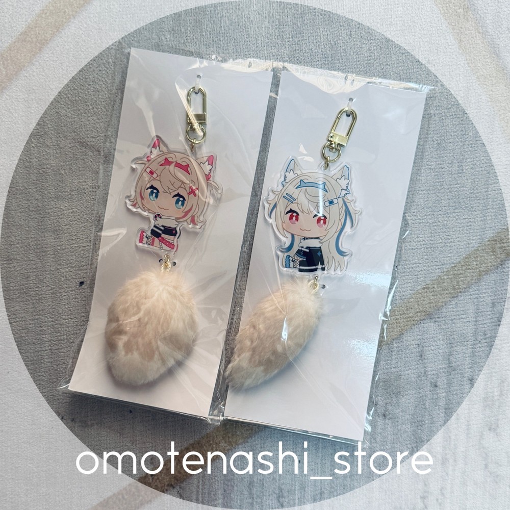 hololive Advent Fuwamoco Fuwawa Mococo Abyssgard Tail Mascot Set of 2
