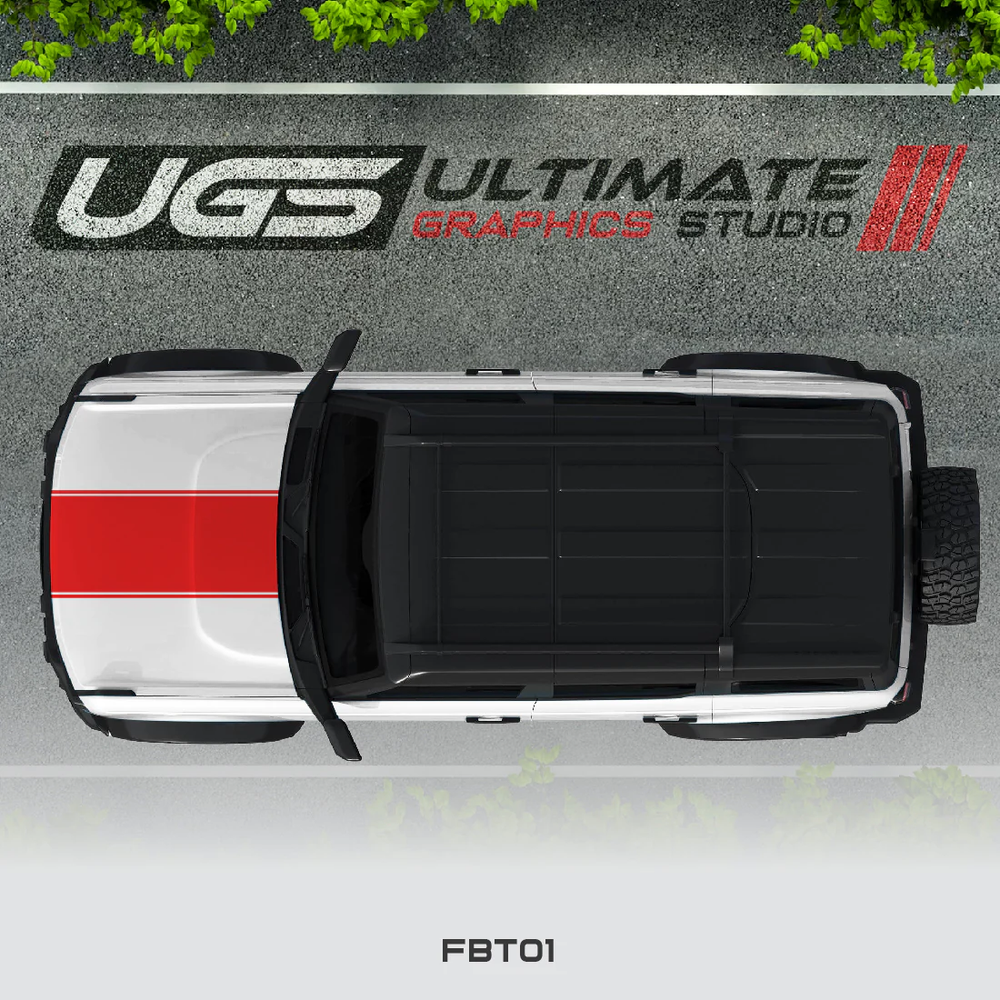 Ford Bronco Top Stripe Graphic