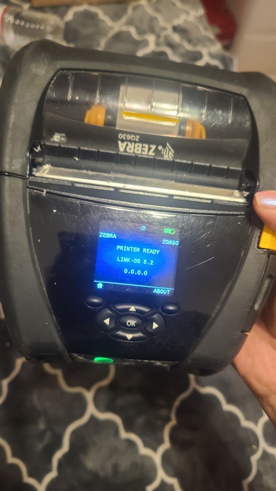 Zebra ZQ630 WiFi Mobile Direct Thermal Wireless Label Printer  