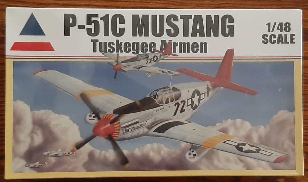 Accurate Miniatures 1/48 P-51C Mustang Tuskegee Airmen fighter model kit-image