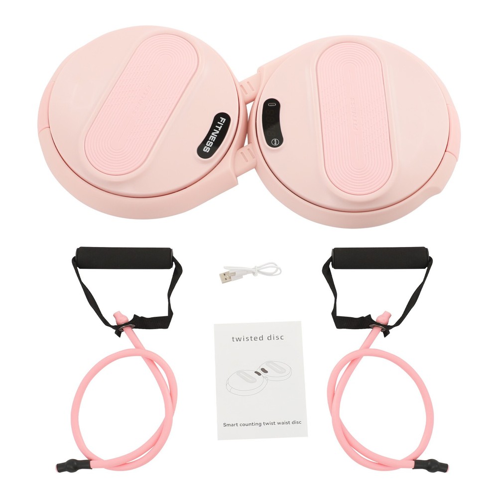 Ab Twister Board for Exercise Waist Twister Machine with Elastic Tension Ropes
