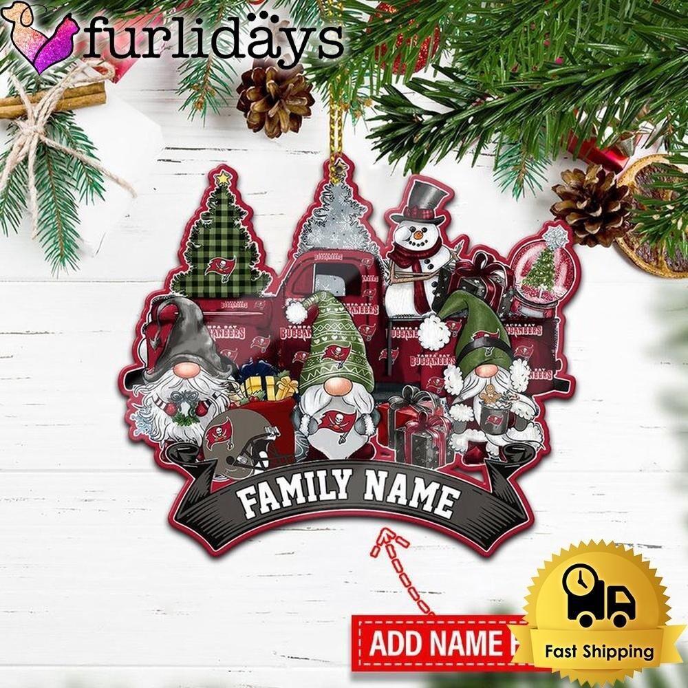 Personalized Tampa Bay Football Team Buccaneers Christmas Ornament Holiday Gift
