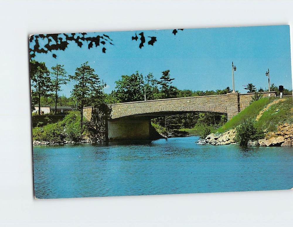 Postcard International Rift Span Thousand Islands International Bridge New York