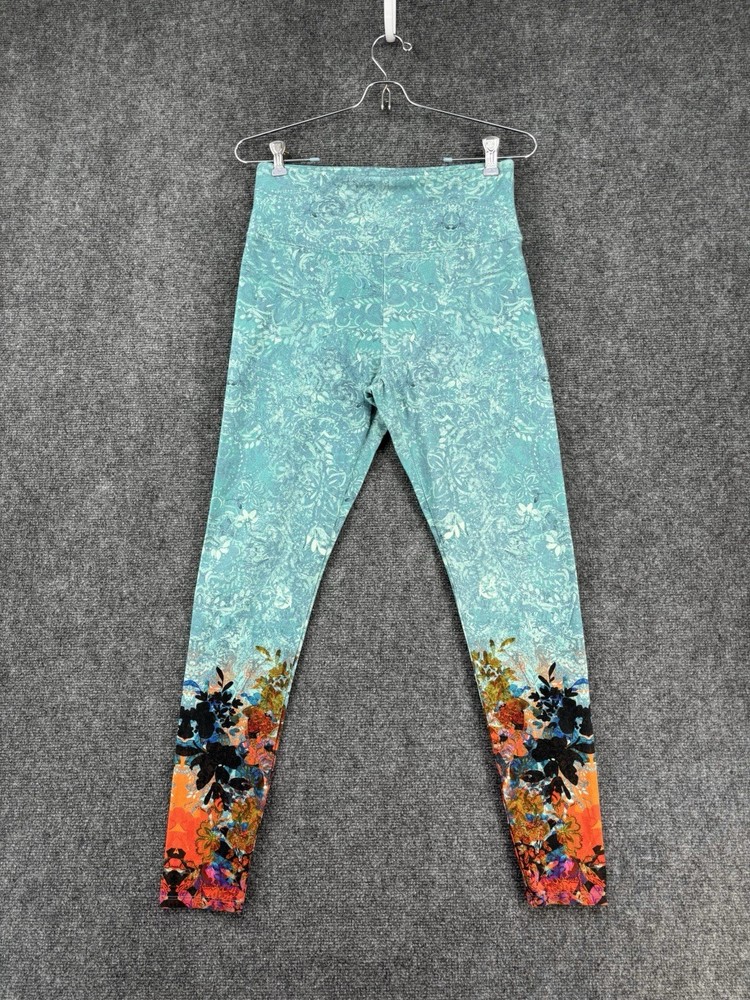 Soft Surroundings Colorful High Rise Leggings Women’s S Artsy Floral Athleisure