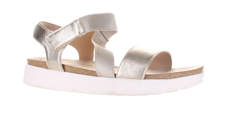 Hush Puppies Womens Scout Gold Ankle Strap Sandals Size 9.5 (7828208)