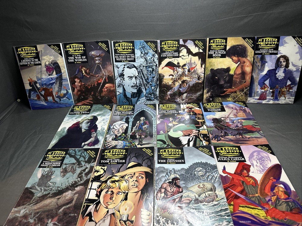 Classic Illustrated Comics Lot 14 Study Guide Notes Acclaim Books 1997