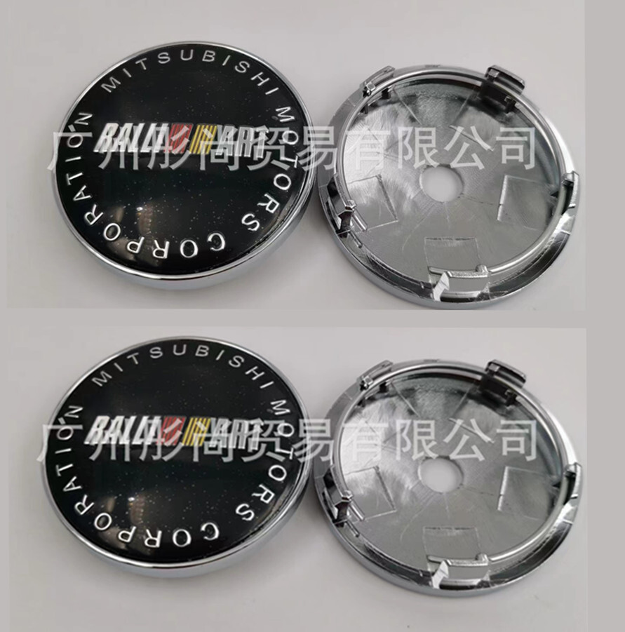 4Pcs 60mm Hub Center Cap Badge for Mitsubishi Ralliart Motors Wheel Cover