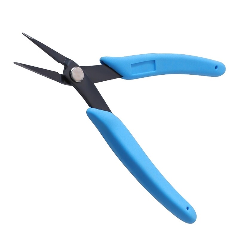Long Needle Nose Pliers with Side Cutters for Electrical Repairs