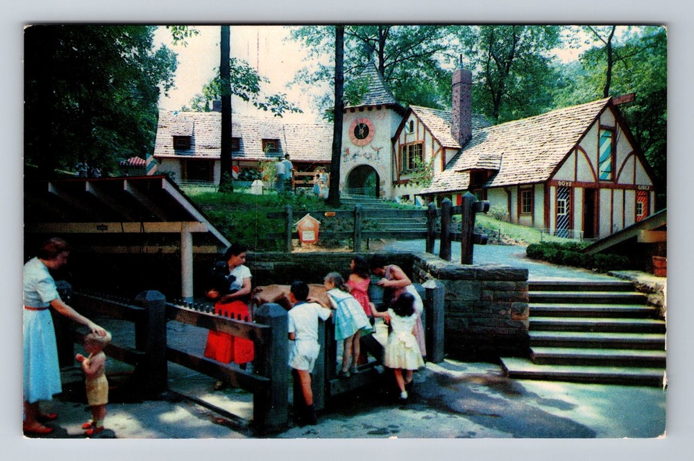 Pittsburgh PA-Pennsylvania Children's Zoo Highland Park Vintage Postcard