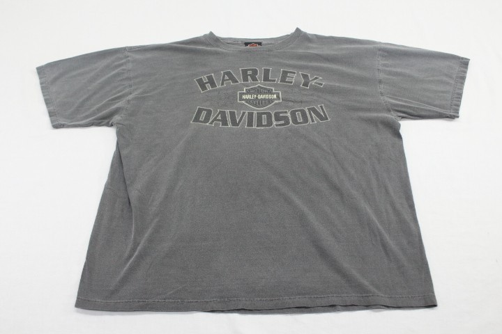 Harley-Davidson T-Shirt Mens XL Gray Short Sleeve Graphic Tee Cotton