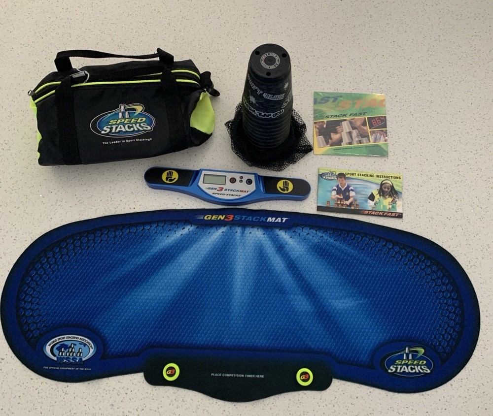 Speed Stackers With Carrying Bag, 12 Cups, Timer, Mat, Instructions & DVD 2011