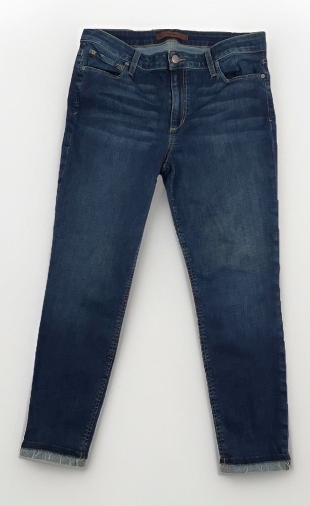 Joes Jeans Flawless The Markie Skinny Crop Size 31 Size 12 Dark Wash Joe's Logo