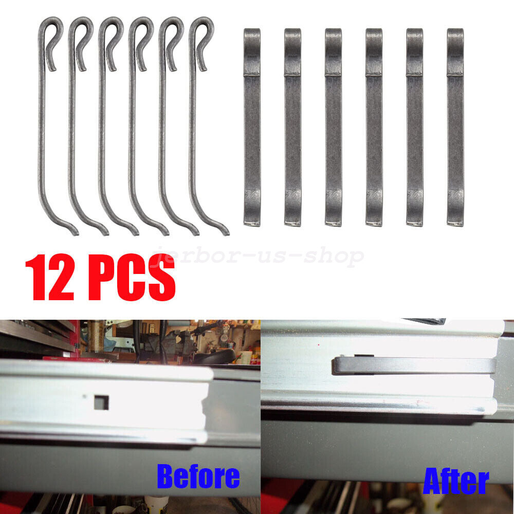 12-Piece Toolbox Drawer Slide Retaining Clips for Mac Matco Proto Tool Storage
