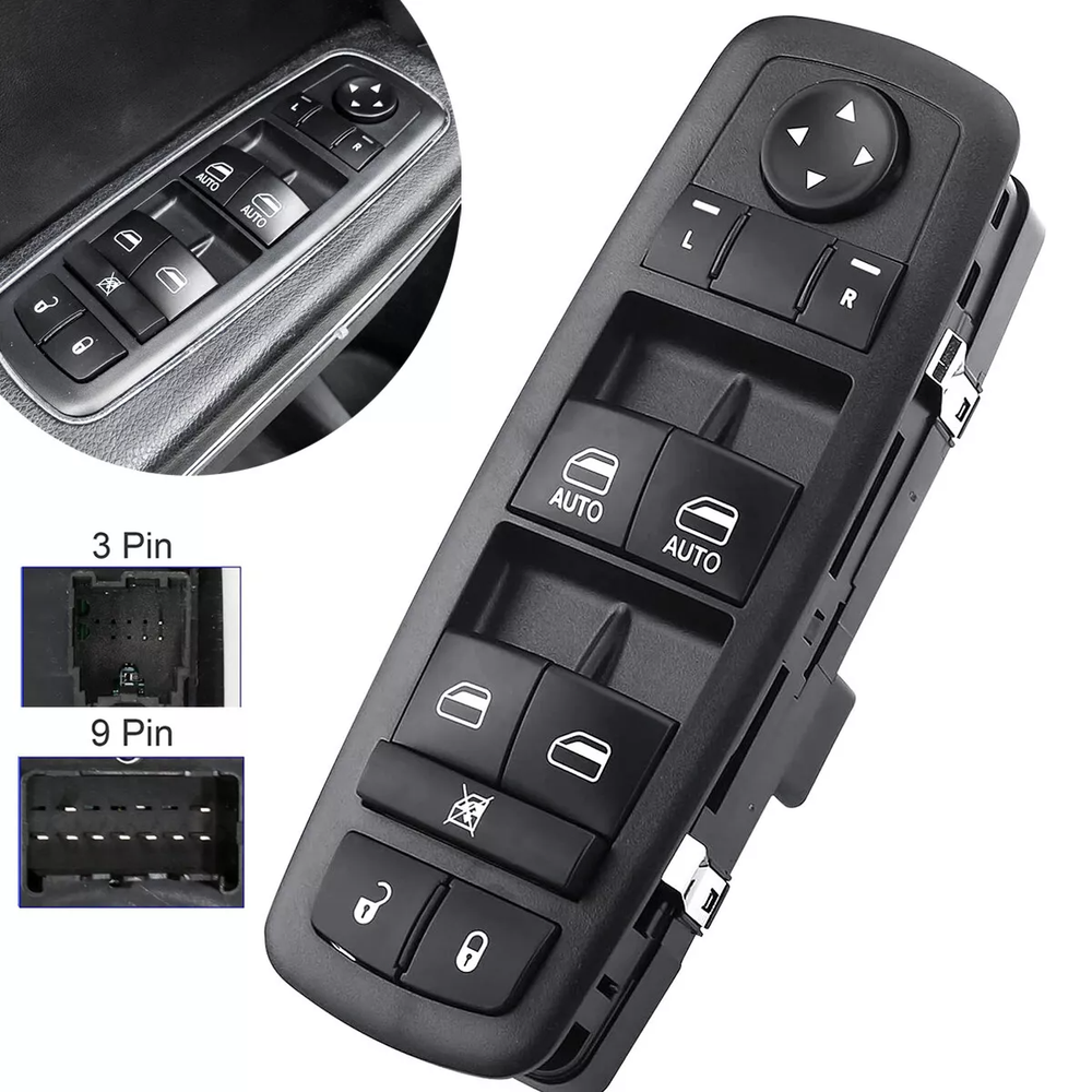 2009-2012 Dodge Ram Driver Side Power Window Switch 4602863AD 68110866AA