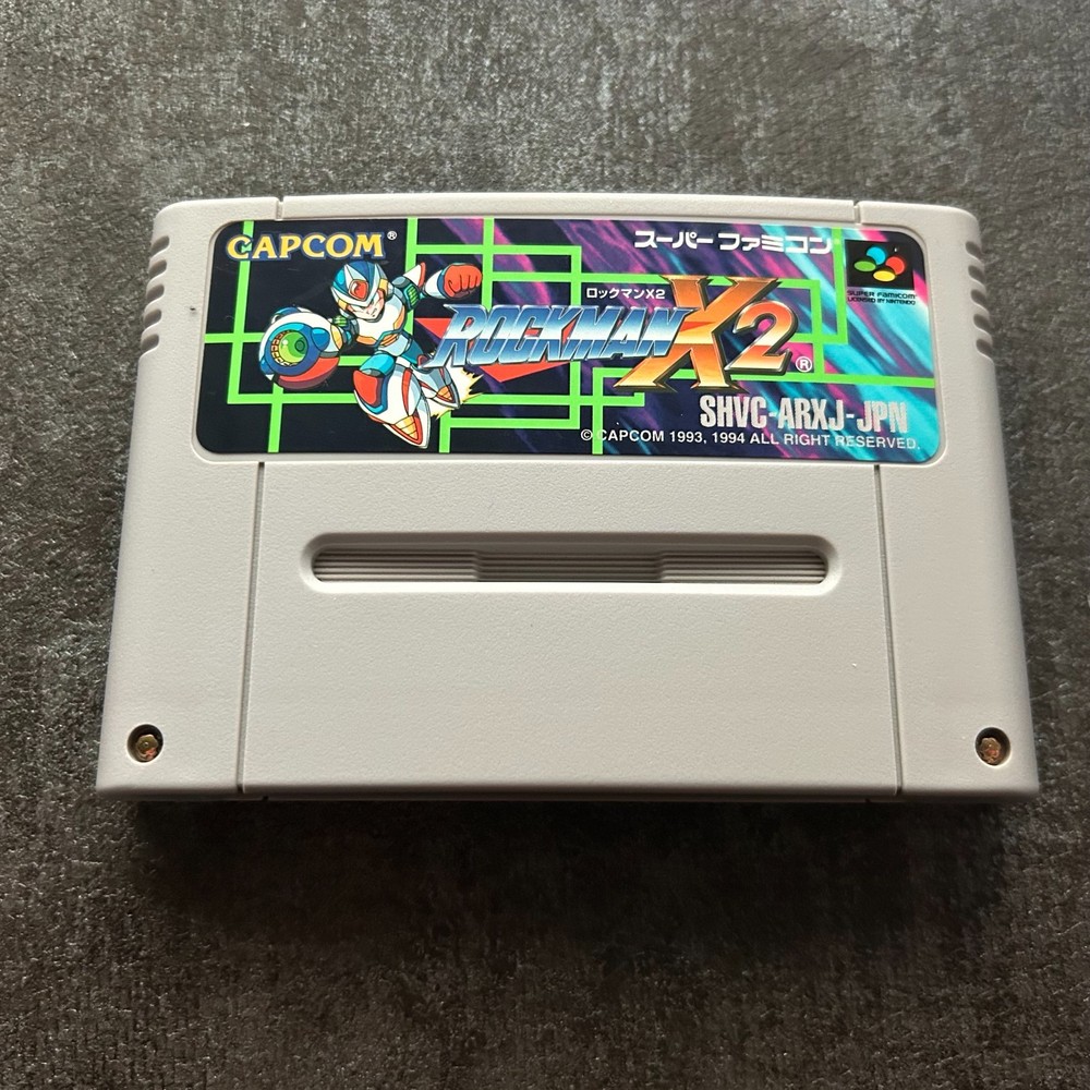 Nintendo Super Famicom Rockman X2 Mega Man SFC SNES Game Cassette JAPAN