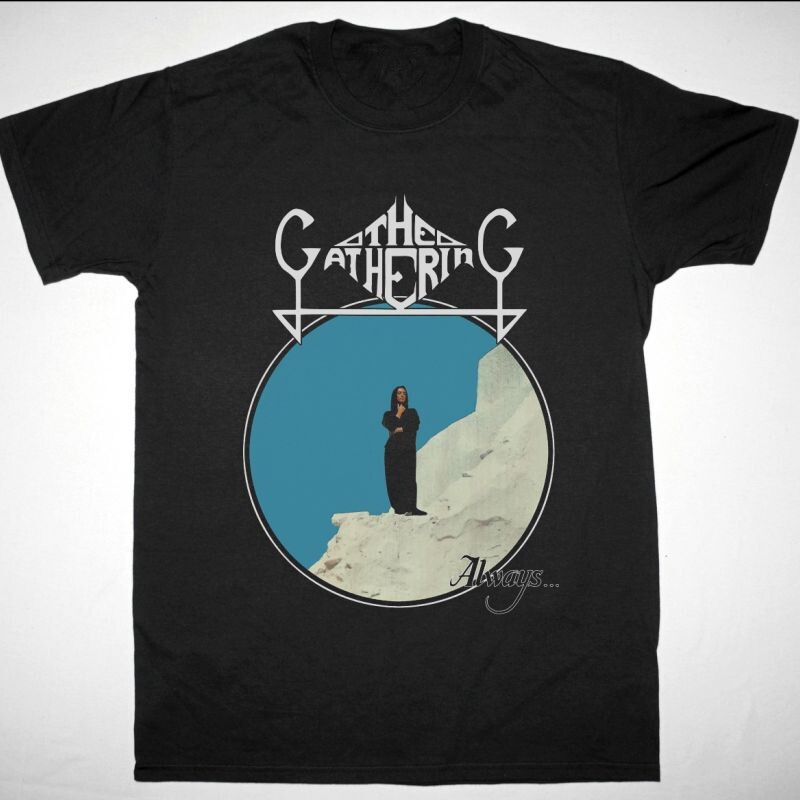 Vtg THE GATHERING ALWAYS Cotton All Size Black Unisex Shirt MC230